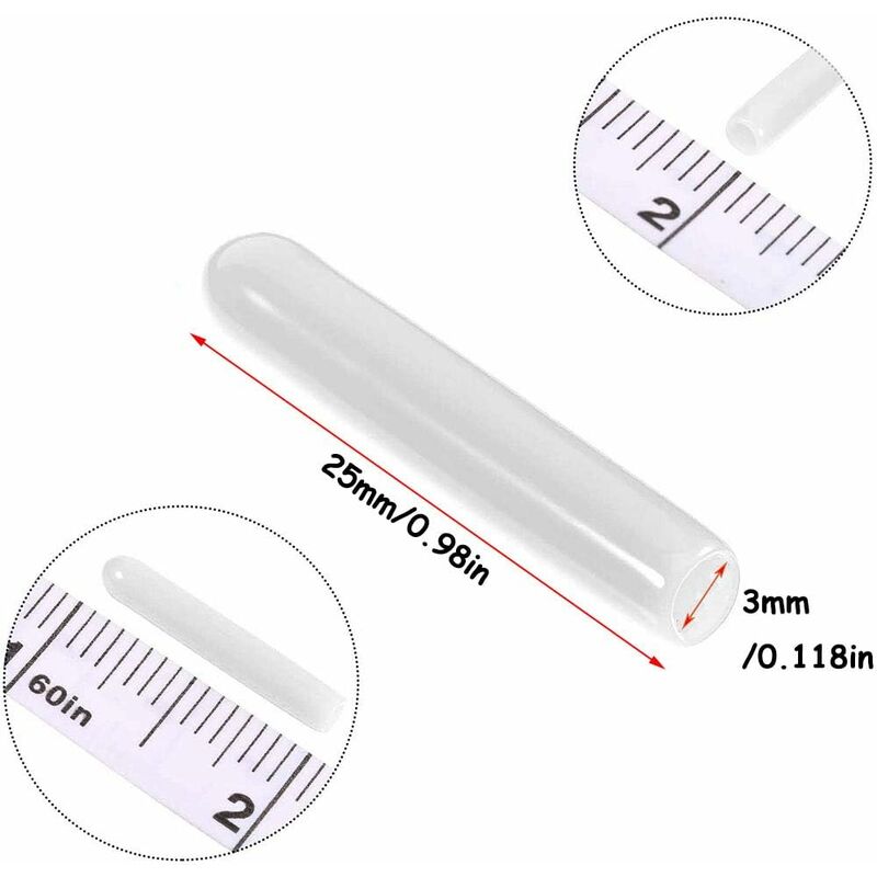 120 Pieces Dishwasher Caps, Inner Diameter 3Mm Pvc Protective Cover, Dish Basket, 325Mm (White)