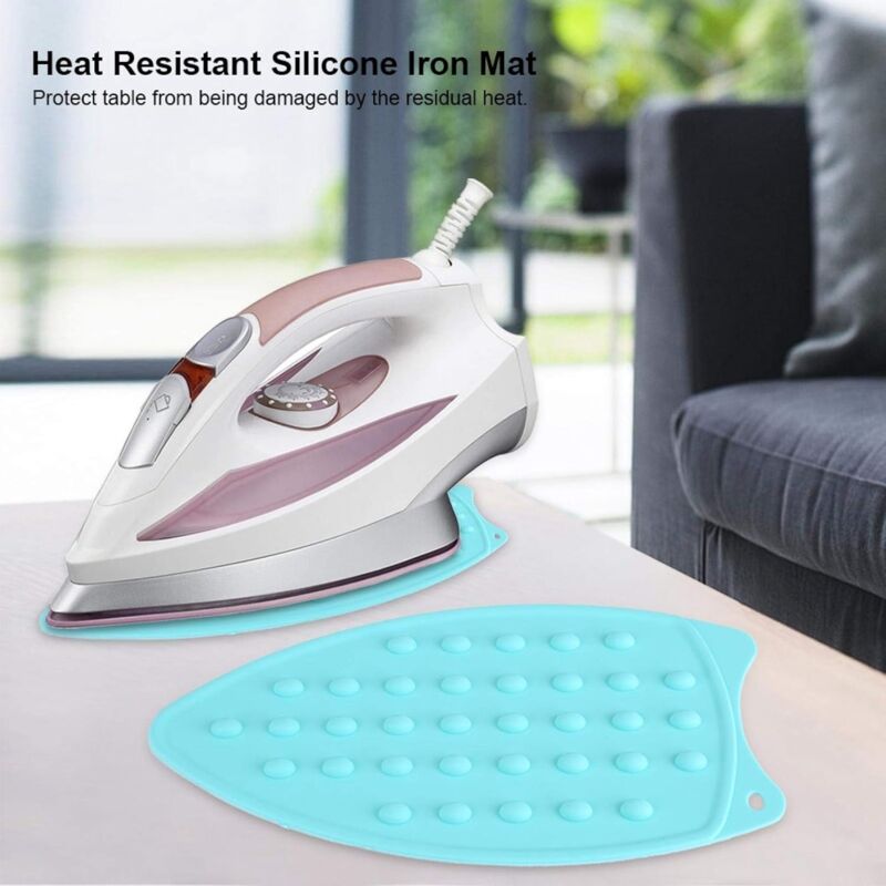 Silicone Iron Rest Pad, Silicone Iron Hot Protective Rest Pad, Heat Resistant Non-Slip Mat For Ironing Heat Resistant