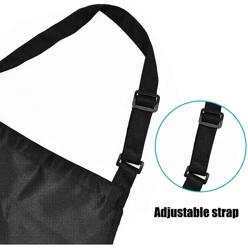 2 Pieces Kitchen Aprons For Men Women, Household Apron Tool Holder Aprons With 2 Pockets For Bbq, Adjustable Adult