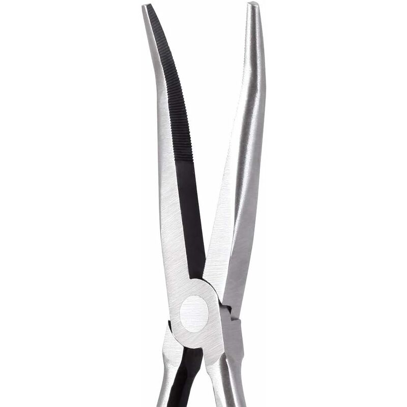 25 Degree Angled Long Nose Pliers - 11" - Long Reach - Jaws