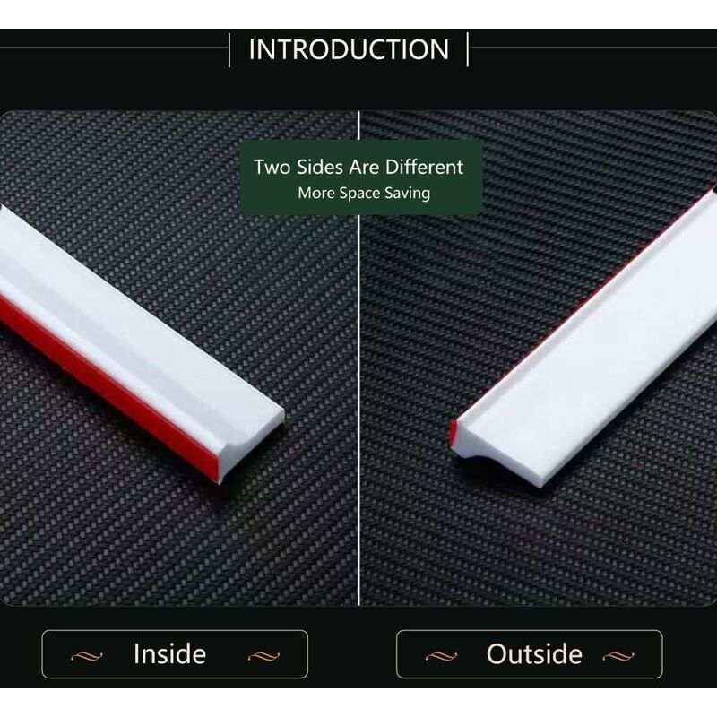 2M/78In Silicone Shower Threshold Water Barrier, Wet ROom Floor Water Barrier, Bathroom Water DAm, Shower Sealing