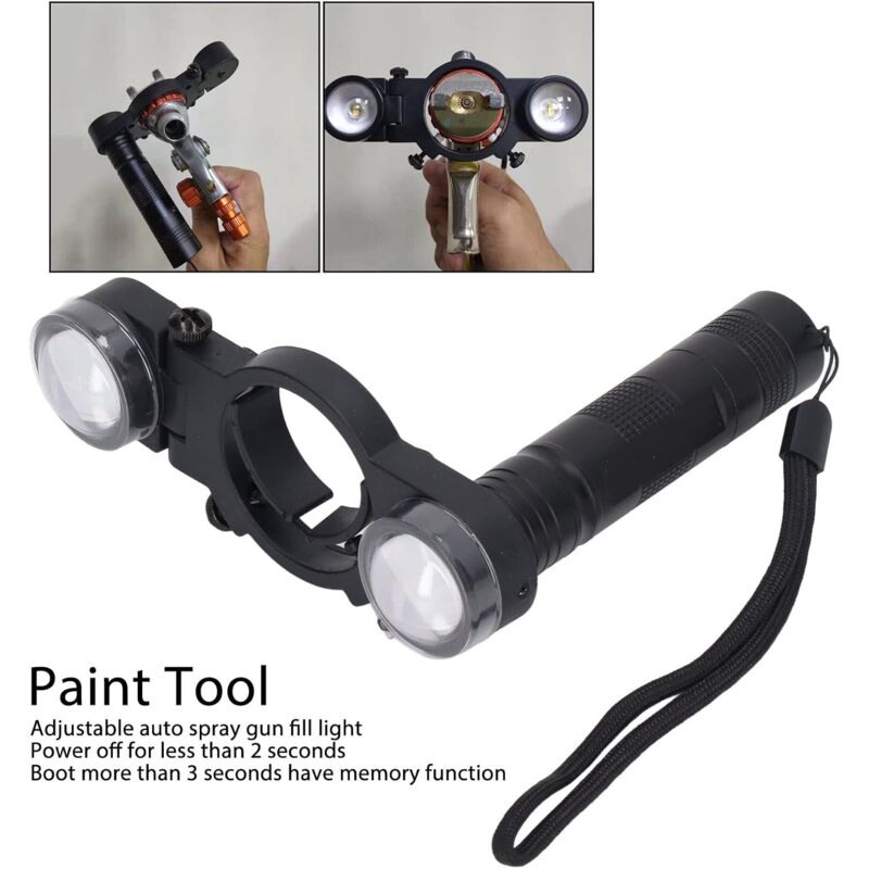 LED Paint Spray Gun Light, Universal LED Paint Spray Gun Light With Adjustable Brightness, For Automotive And Household