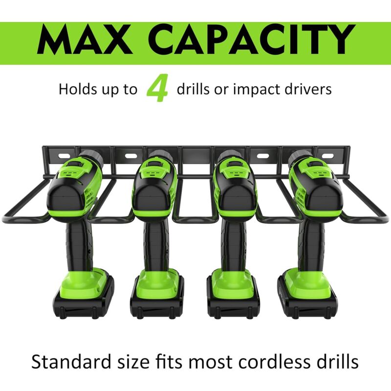 Organisateur D'Outils Électriques, Mural Pour Perceuse,Support Épais Pour Perceuse, RObuste Pour Perceuse Pour Garage