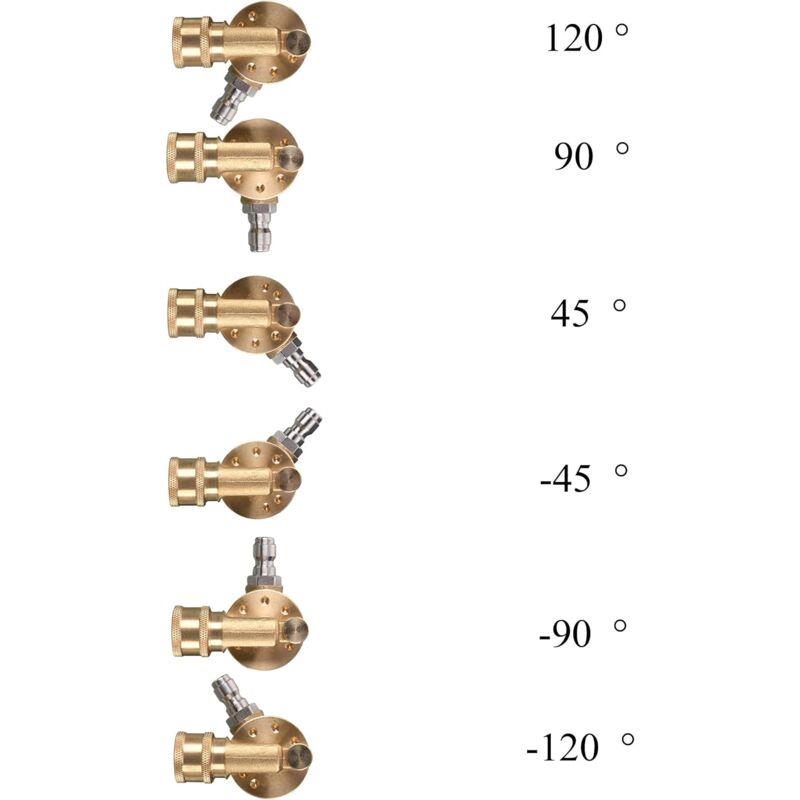 DAily Swivel Coupler Tool For Pressure Washer Tips Gutter Cleaner Attachment 1/4 Inch Quick Disconnect 240 Degree 4500