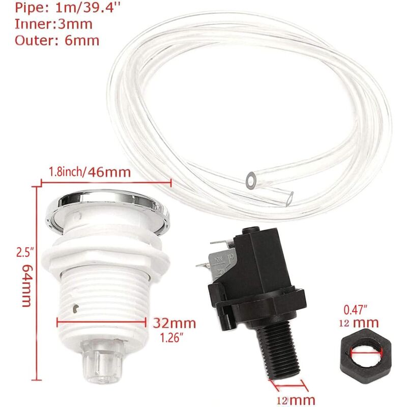 Chiloskit Air Switch Kit For Insinkerator Evolution Sink Garbage Disposer