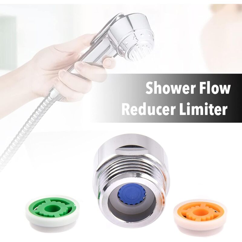 4 pcs Water Flow Restrictor Set, Shower Flow Restrictor Set For Water Saving, Up To 70% Water Saving 4L/6L/9L/Min Water