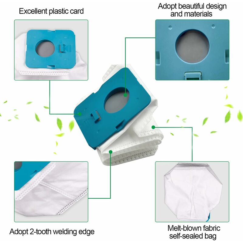 6 pcs Clean Station Dust Bags For Samsung Bespoke Vs20A95923W, Vacuum Cleaner Replacement Bags, Vacuum Cleaner Bags,