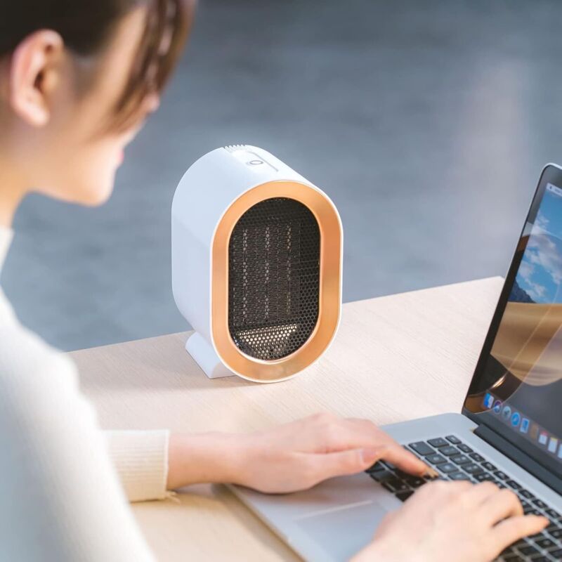 1200W Electric Ceramic Fan Heater With 2 Heat Settings And Overheat Protection Fast Heating And Quiet With Low Energy