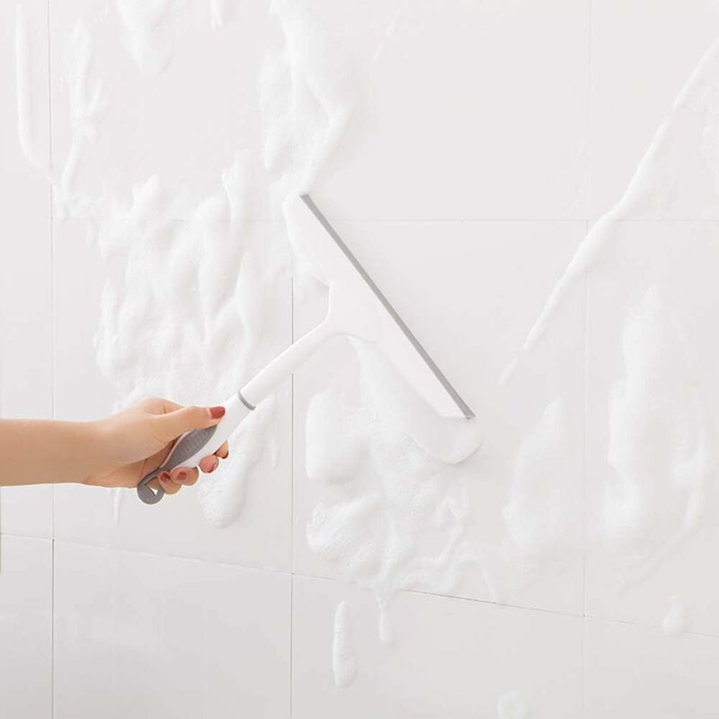 Shower Squeegee Glass Squeegee, Glass And Tile Squeegee For Window Or Shower - With Heavy Duty Blade