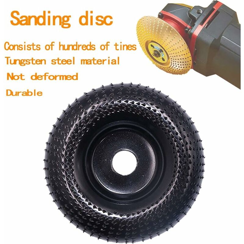 Wood Carving Disc (Ø 110Mmx 22 Mm) Wood Grinding Disc Chainsaw Disc, Tungsten Carbide Wood Grinding, Grinding Discs For