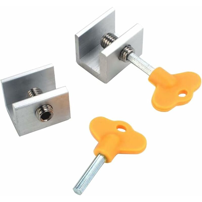 Sliding Window Lock 4 Pieces Sliding Door Lock Adjustable Window Lock Adjustable Sliding Door Locks Aluminum Alloy