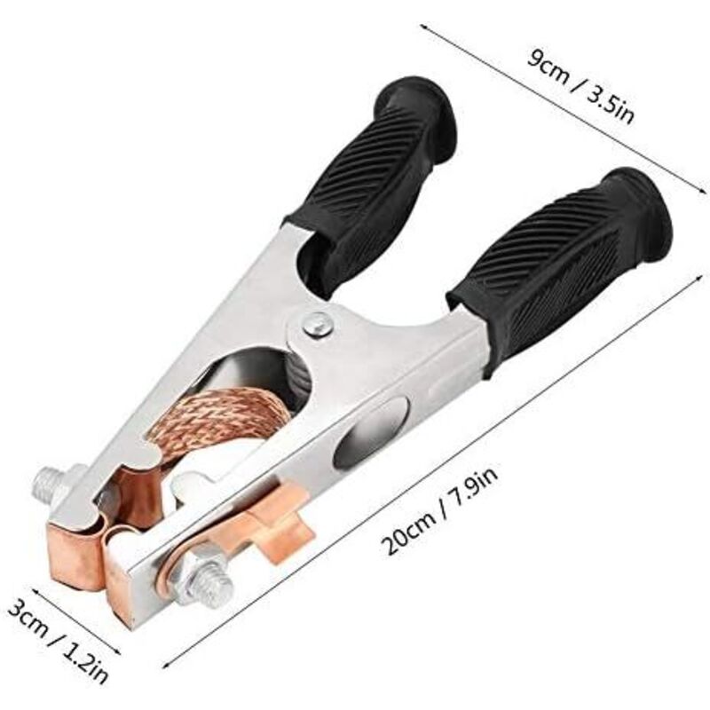 Welding Ground Clamp, Galvanized Welding Earth Clamp 500A Magnetic Ground ROd Clamp Good Conductivity For Welder For