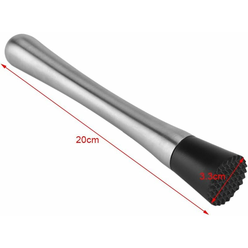 Pc Cocktail Muddler Stainless Steel Bar Stick Mojito Muddler Fruit Mixer Ideal Bartender Tool Barware
