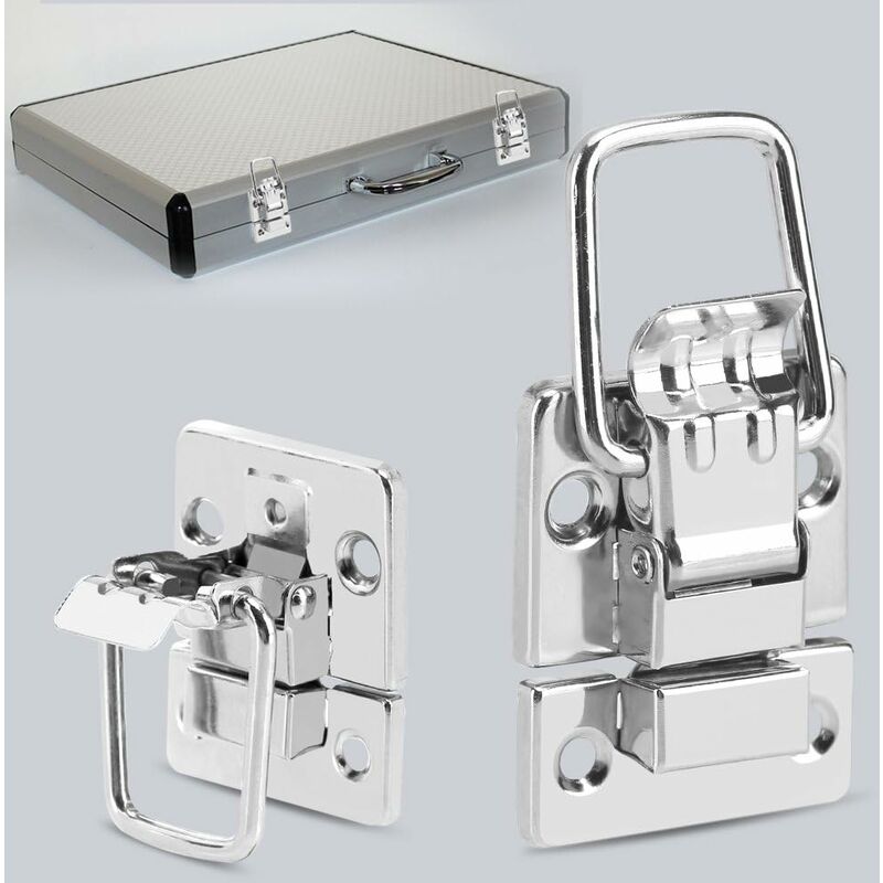 10 pcs Drawer Hardware Clasp Lock For Metal Jewelry Box Suitcase Lock Chests Latch