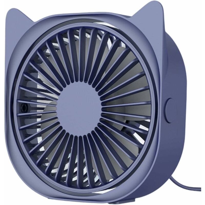 Personal Desk Fans Small Quiet, 3 Wind Speeds, Small Portable Table Fans Fast Cooling For Office, Dorm ROom (Blue)