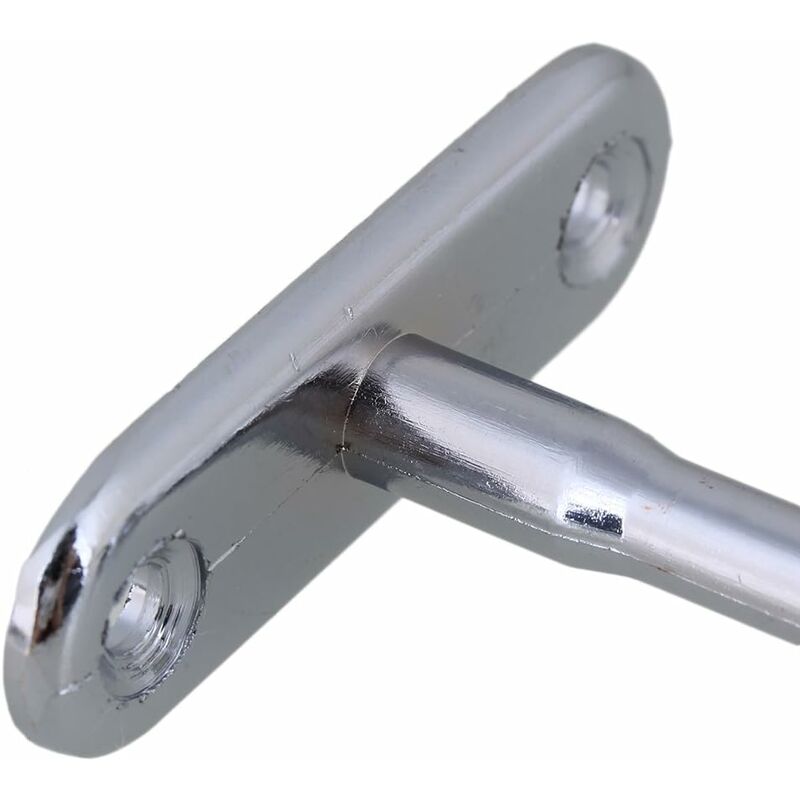 2 pcs 16Mm Silver Plated Zinc Alloy Oval Wardrobe Brackets