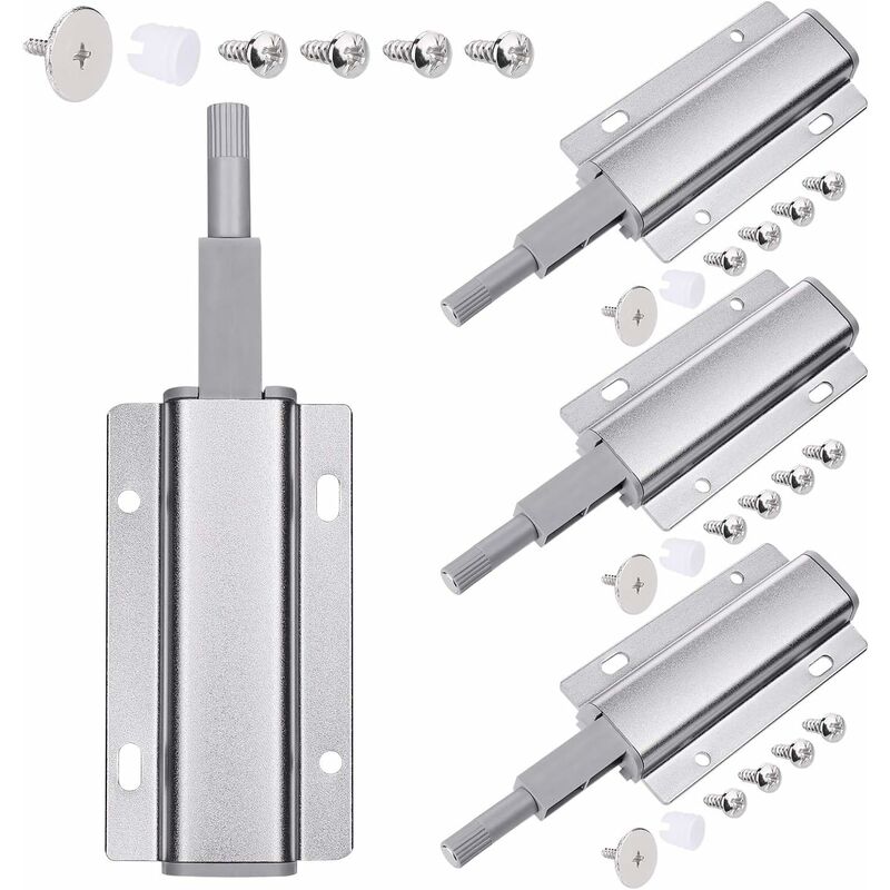 Push To Open Magnet Cabinet Door, 4 pcs Magnetic Latch Push Open DAmper, Push To Open DAmper For Door, Drawer, Furniture