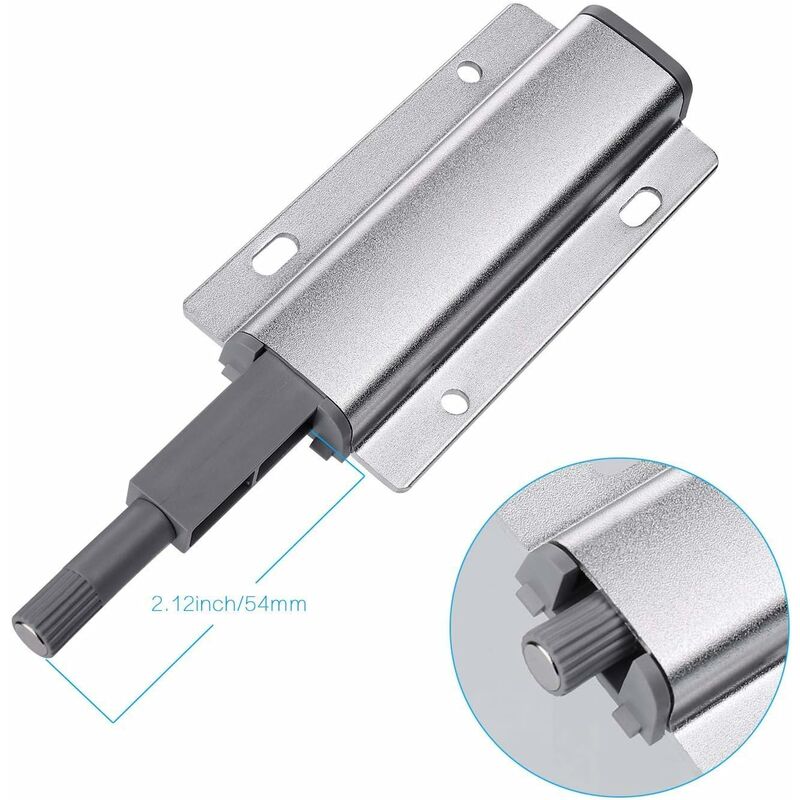 Push To Open Magnet Cabinet Door, 4 pcs Magnetic Latch Push Open DAmper, Push To Open DAmper For Door, Drawer, Furniture