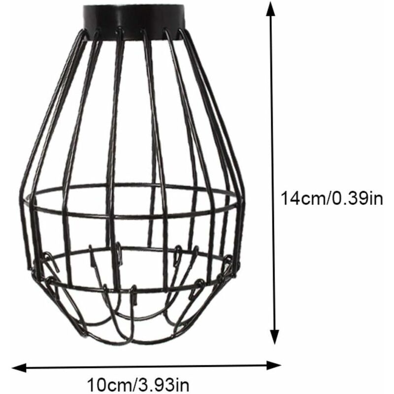 Reptile Heat Lamp Cover, Reptile Heat Lamp Shade - Wire Reptile Heater Guard, Anti-Scald Lamp Mesh Cover For Terrarium