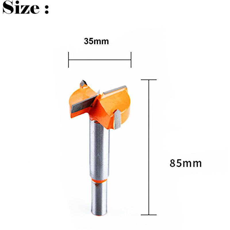 35Mm High Speed Hex Shank Hole Saw Cutter For Woodworking Hinge Hole Drilling 1Pc