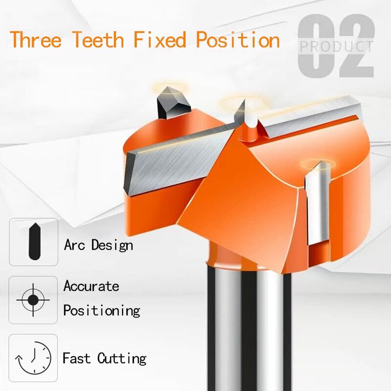 35Mm High Speed Hex Shank Hole Saw Cutter For Woodworking Hinge Hole Drilling 1Pc