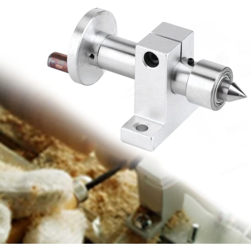 Turning Center ROtating Center Accessory For Lathe Machine Mini Ball Bearing With 2 Wrenches Woodworking Carpentry