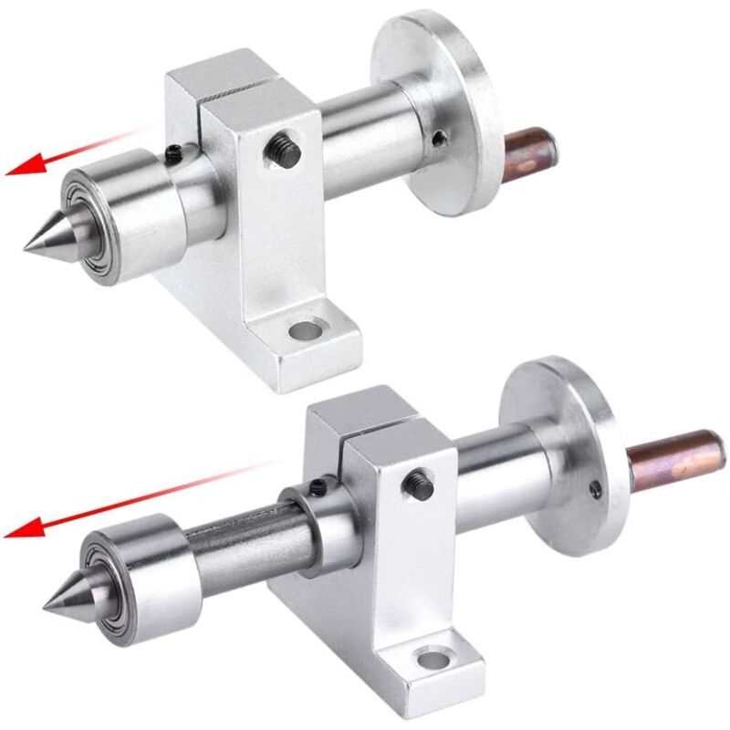 Turning Center ROtating Center Accessory For Lathe Machine Mini Ball Bearing With 2 Wrenches Woodworking Carpentry