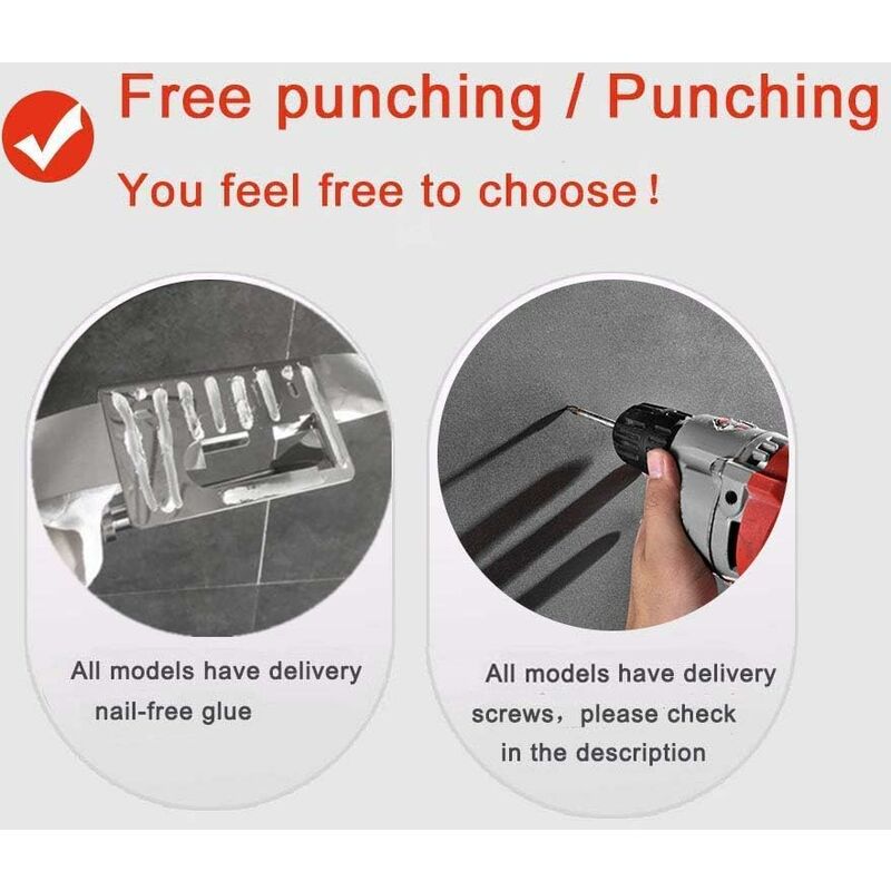 Toilet Paper Holder, Sus 304 Stainless Steel, Polished Chrome, Modern Toilet Paper Holder With Phone Shelf, Bathroom