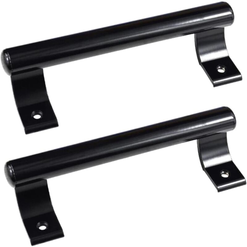 2 pcs 8" Aluminum Sliding Door Handle, Modern Metal Handle For Balcony Glass Doors, Bathroom Sliding Doors, Etc.