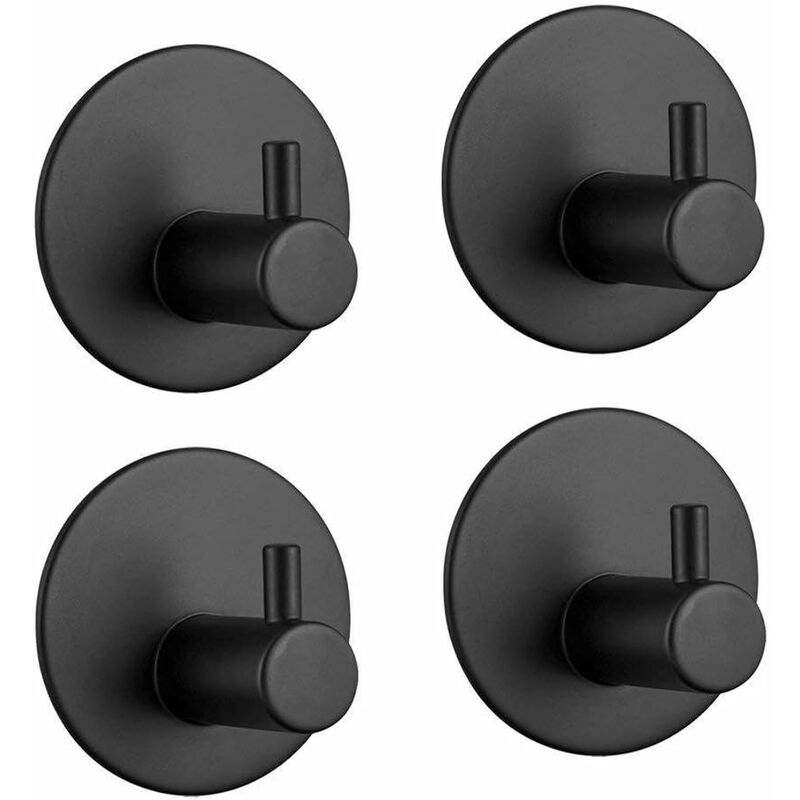 Stainless Steel Bathroom Wall Hooks, Self Adhesive Towel Holder For Kitchen, Living ROom And Office, Rustproof And