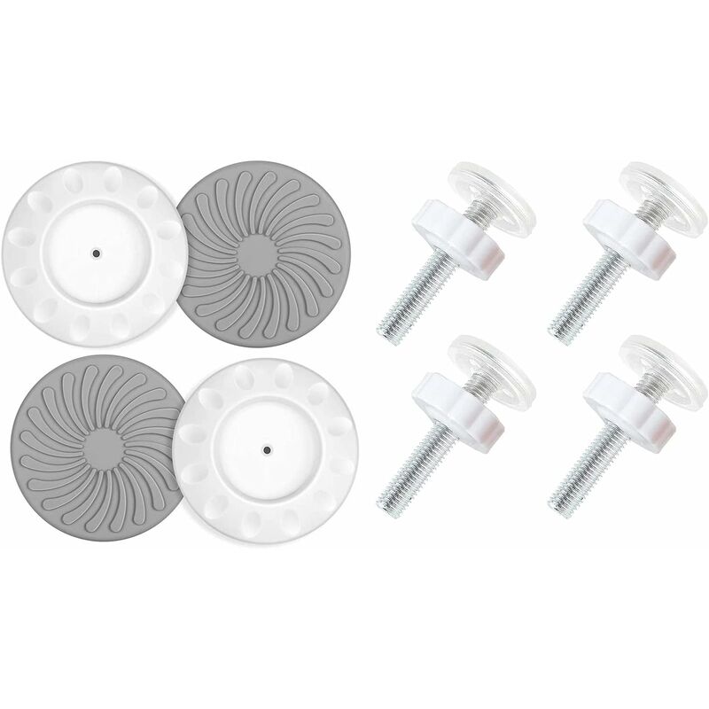 8 pcs Pressure Mounted Baby Proofing Wall Guards, Threaded Spindle ROds, Baby Safety Buffers For Stairs Doors, For