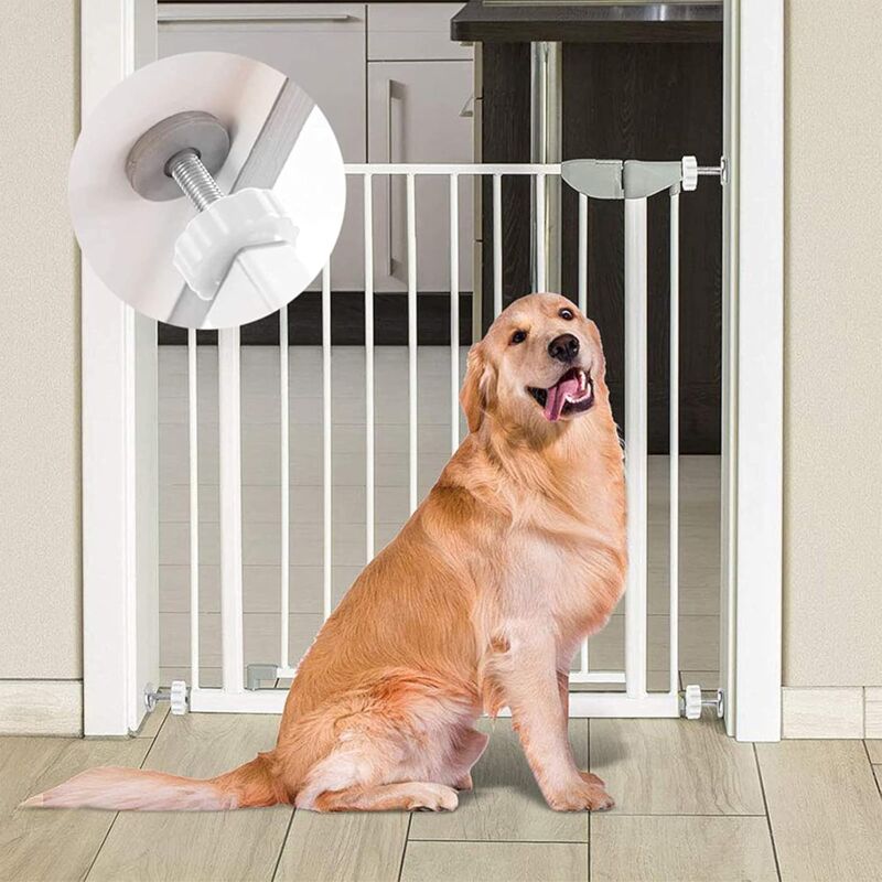 8 pcs Pressure Mounted Baby Proofing Wall Guards, Threaded Spindle ROds, Baby Safety Buffers For Stairs Doors, For