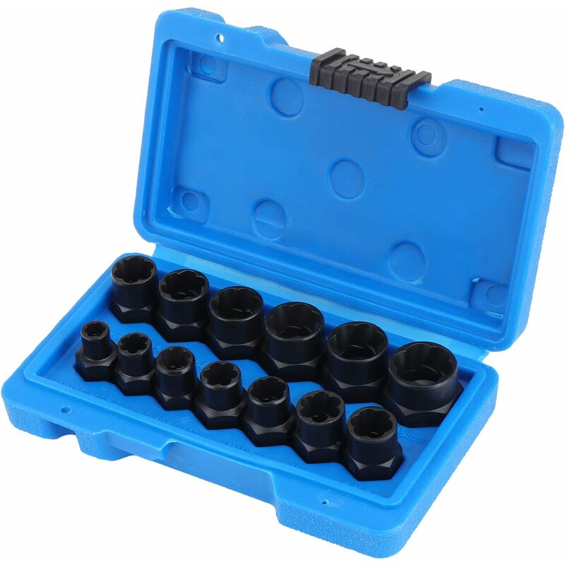 Socket Sets, Nut Extractor, DAmaged Bolt Extractor Socket (13 pcs)