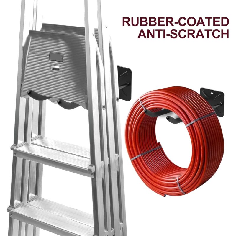 Garage Hooks, Wall Mounted Coat Rack, Shed Organizer, Heavy Duty Tool Organizer, Garage Storage Utility Hooks For (2