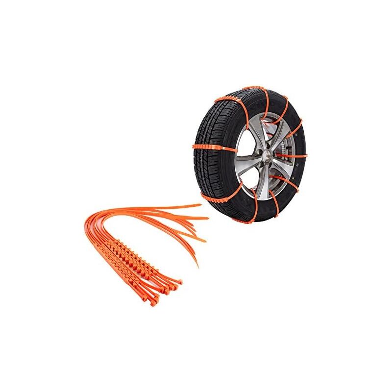 Tire Chain Snow Sock Tire Chains Universal Anti-Skid Tire Chains, Nylon Auto Reusable Emergency Car Universal Fit Snow