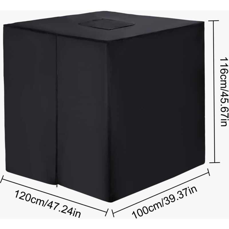 1000L Ibc Tank Cover, 420D Water Tank Cover, Anti-Uv Tank Protection Cover, Ibc Tank Protective Cover With Zipper, 120