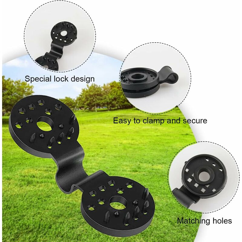 50 pcs Practical Heavy Duty Fixing Clip For Privacy Screen Fabric Sunshade In Greenhouse