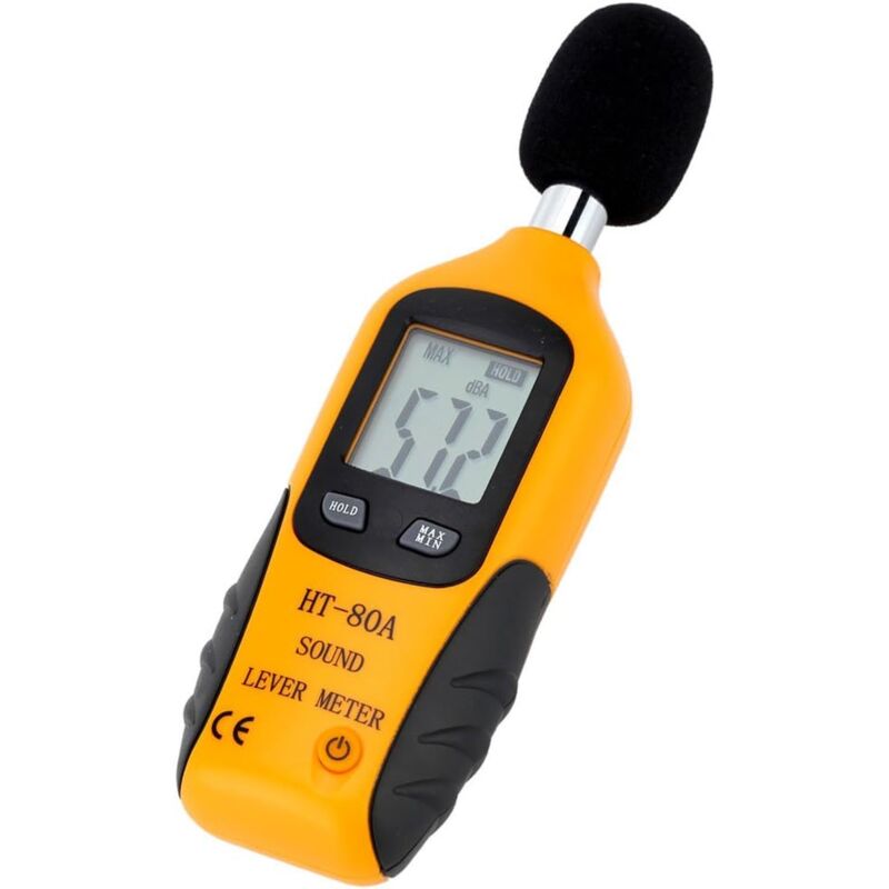 Sound Level Meter 40-130Dba, Professional Decibel Meter With Backlit Display (9V Battery Included)