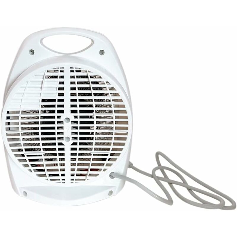 Electric Fan Heater, Electric Stove, 1000W / 2000W, Hot Air Thermo Convector 2 Powers Intuitive Button, Silent, Portable