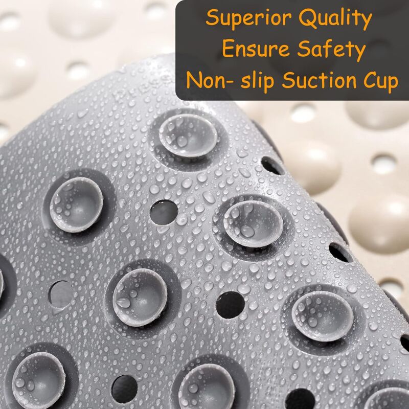 Non-Slip Bath Mat Shower Mat With Foot Massage, Environmentally Friendly Pvc Anti-Mold Bathroom Bathtub Mat Floor