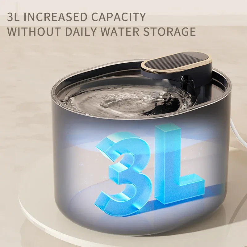 Automatic Cat Water Fountain USB Water Feeder Bowl with 6 Filter Cartridges, Berlin Blue, Quiet Edition