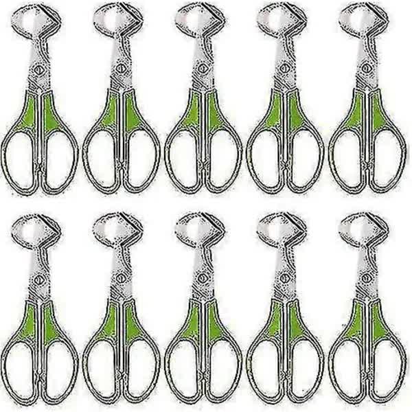 Stainless Steel Quail Egg Peeler Cutter Opener Tool, 10 pcs