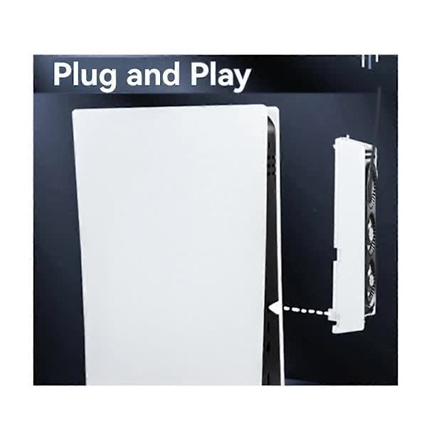 Cooling Fan for PS5 with Quieter Fan LED Light and USB3.0 Hubs
