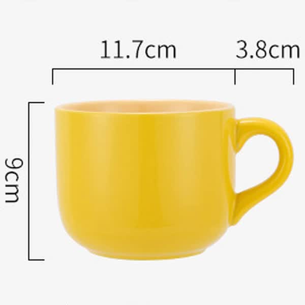 Large Ceramic Coffee Mug 650ml with Henke, Compatible with Breakfast Cereal Bowl and Tea Cup, Birthday Gift