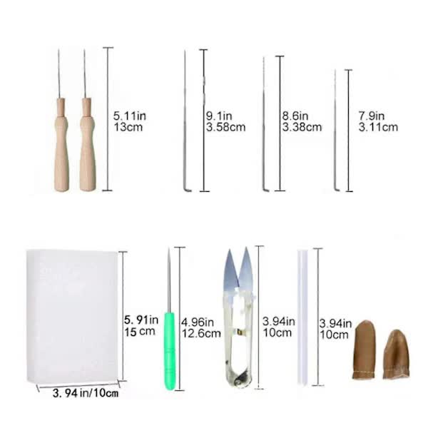 Needle Felting Set with 24 Colors Wool Carded Fleece Felting Complete Needle Felting(Keep away from children)