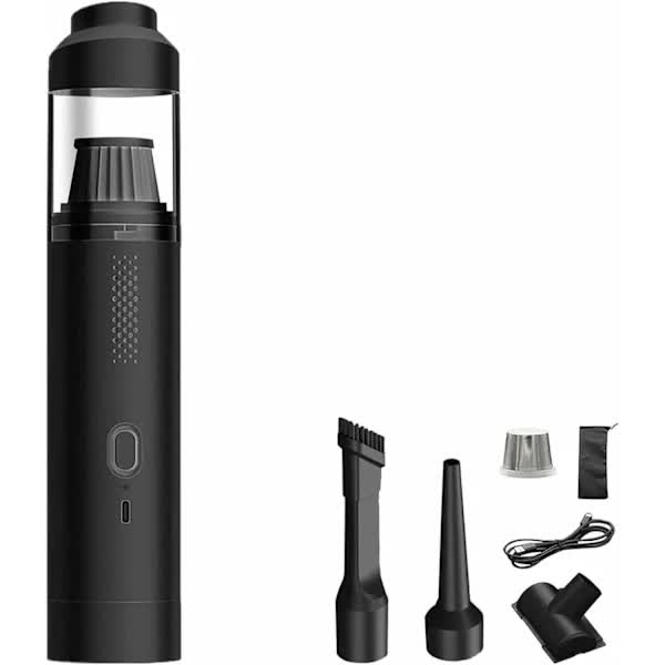 Cordless Car Vacuum Cleaner 4-in-1 High Power 19000Pa Handheld Portable Black Mini Vacuum
