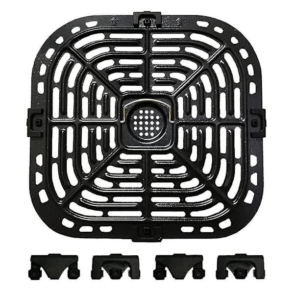Air Fryer Grill Plate Replacement for Instant Vortex 6qt Compatible with Grill Plate with 4 Rubber Pads