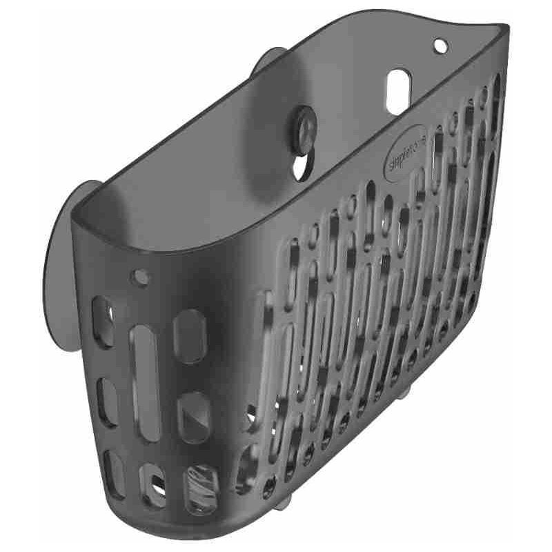 Kitchen Sponge Holder with 3 Strong Suction Cups, Sink Organizer in Transparent Gray