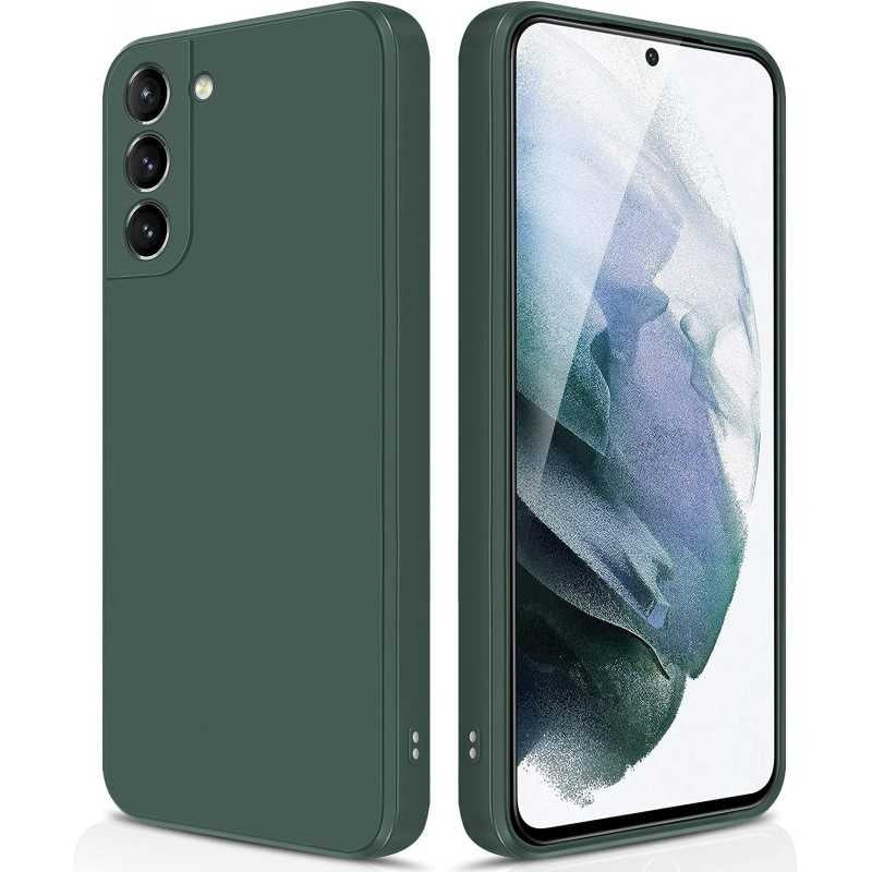 Samsung S23 Case Compatible with Samsung Green Matte Rubberized Camera Protection Liquid