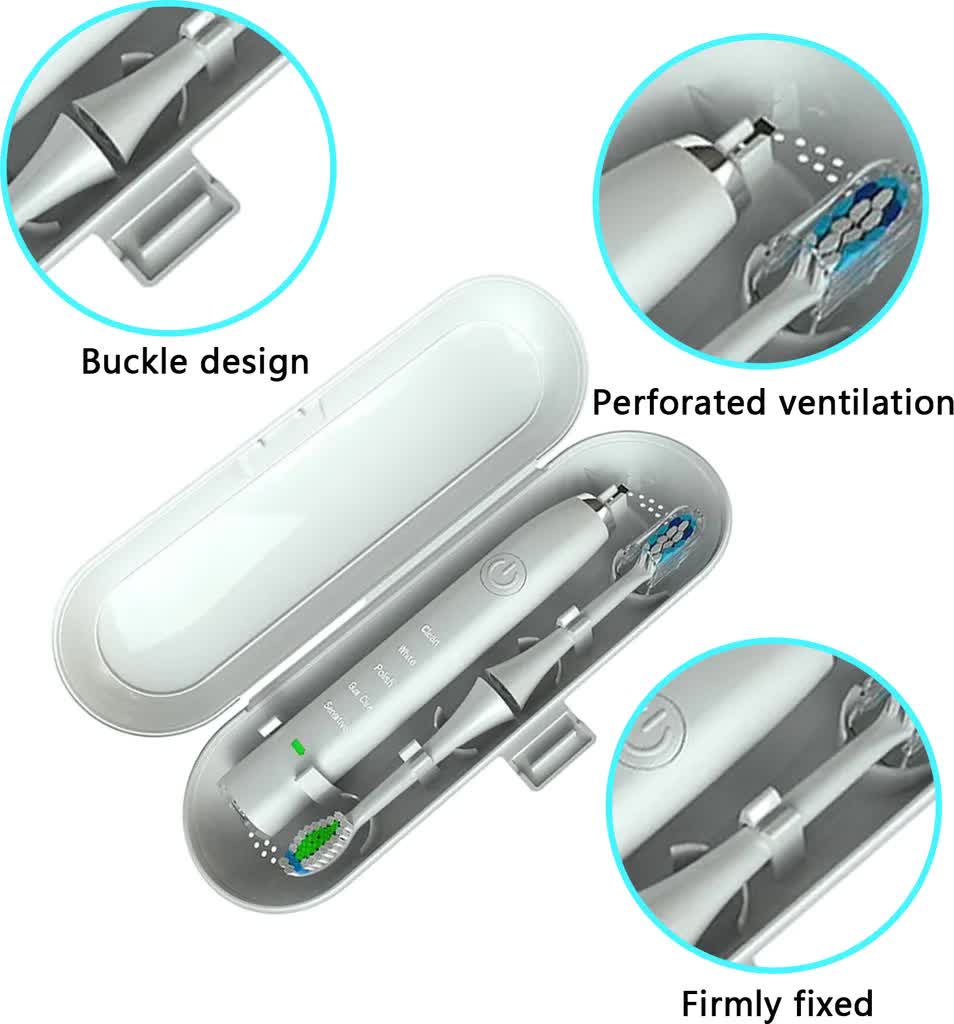 Oral-B Electric Toothbrush Case for Braun 2-Pack Travel Holder Compatible with Oral-B